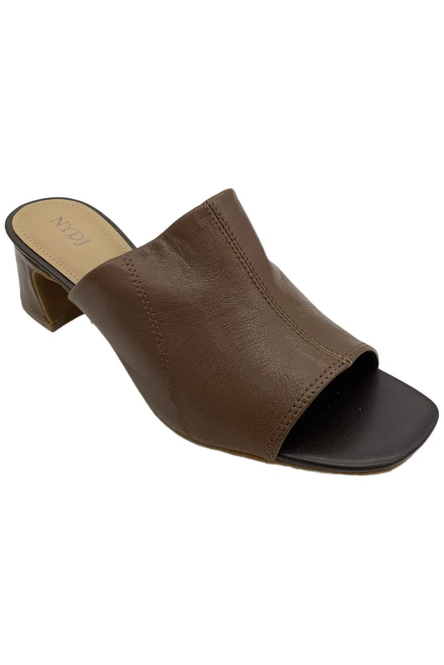 NYDJ Women's Gwen Heeled Mules Distressed Goat Saddle - Medium